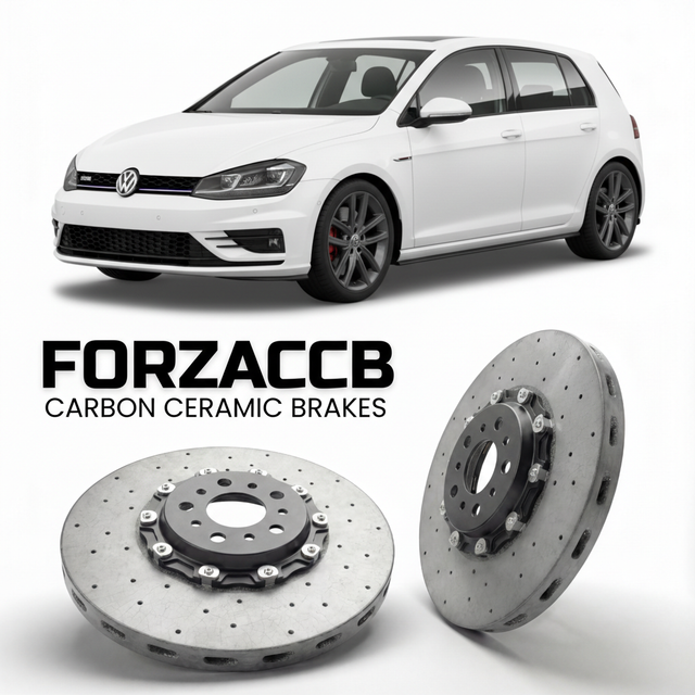 Carbon Ceramic Brake Rotors for Volkswagen Golf Mk7 5G (2012-2019) | CCB OEM Replacement / Conversion Upgrade Kit