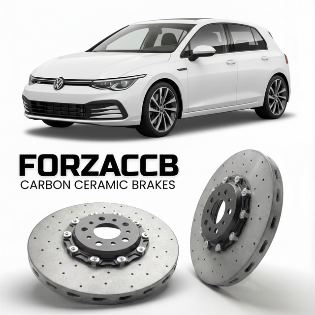 Carbon Ceramic Brake Rotors for Volkswagen Golf Mk8 CD1 (2019-) | CCB OEM Replacement / Conversion Upgrade Kit