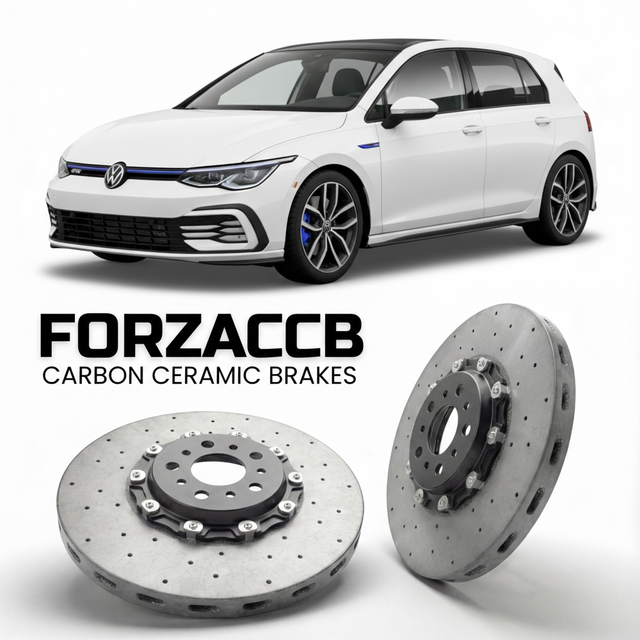 Carbon Ceramic Brake Rotors for Volkswagen Golf GTE Mk8 CD1 (2020-) | CCB OEM Replacement / Conversion Upgrade Kit