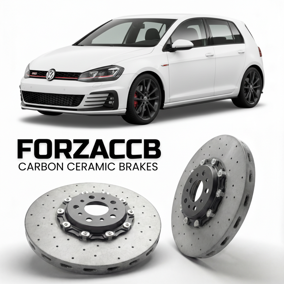 Carbon Ceramic Brake Rotors for Volkswagen Golf GTI Mk7 5G (2013-2019) | CCB OEM Replacement / Conversion Upgrade Kit