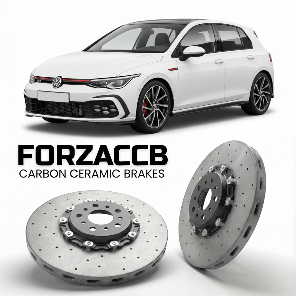 Carbon Ceramic Brake Rotors for Volkswagen Golf GTI Mk8 CD1 (2020+) | CCB OEM Replacement / Conversion Upgrade Kit