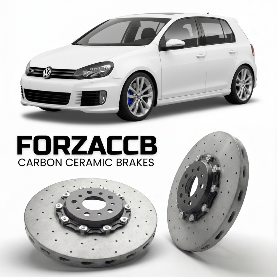 Carbon Ceramic Brake Rotors for Volkswagen Golf R Mk6 5K (2010-2012) | CCB OEM Replacement / Conversion Upgrade Kit