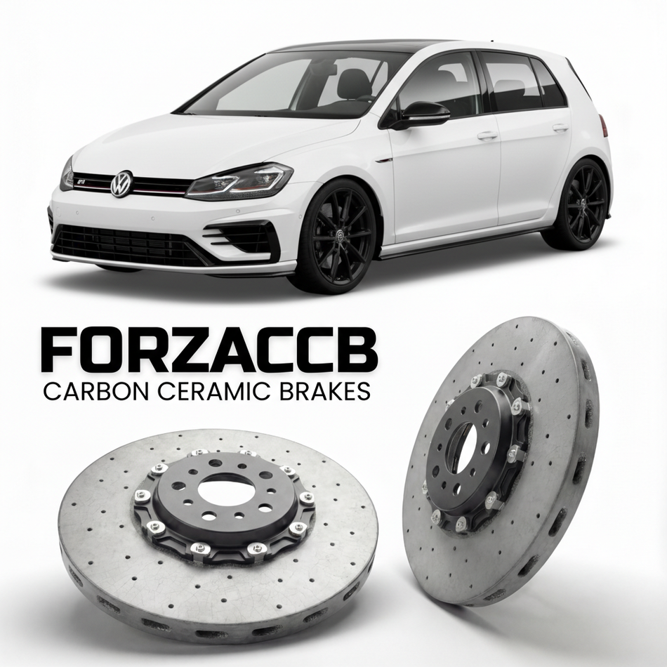 Carbon Ceramic Brake Rotors for Volkswagen Golf R Mk7 5G (2014-2019) | CCB OEM Replacement / Conversion Upgrade Kit