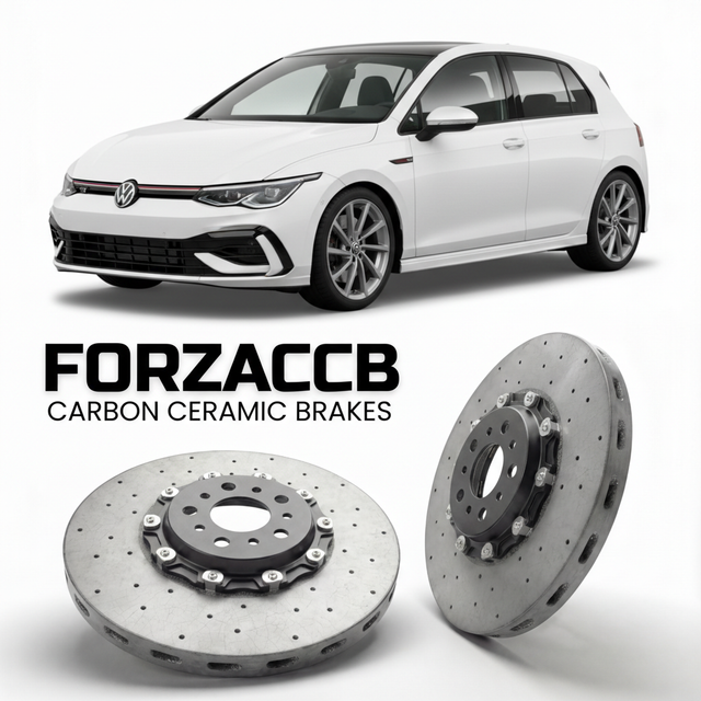 Carbon Ceramic Brake Rotors for Volkswagen Golf R Mk8 CD1 (2020-) | CCB OEM Replacement / Conversion Upgrade Kit