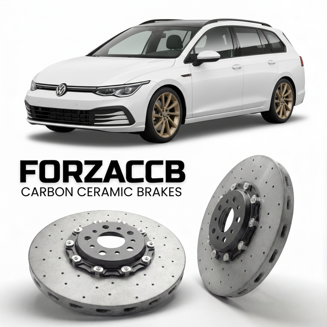 Carbon Ceramic Brake Rotors for Volkswagen Golf Variant Mk8 CD1 (2020-) | CCB OEM Replacement / Conversion Upgrade Kit