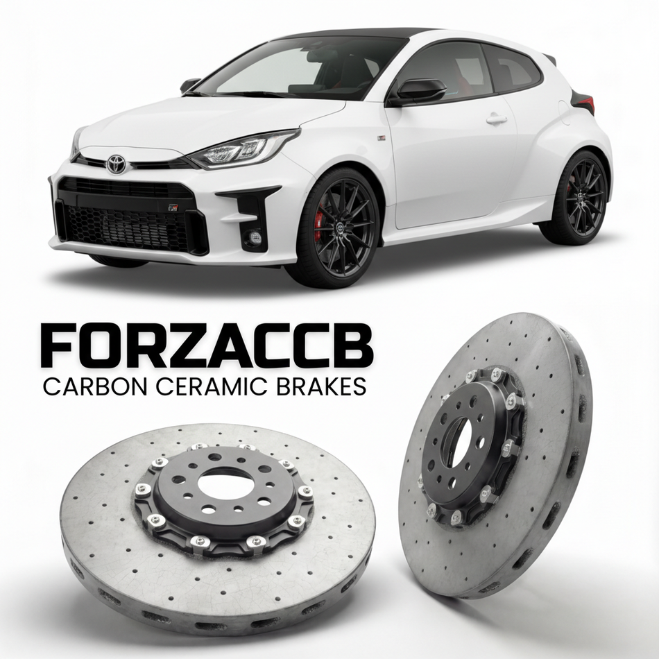Carbon Ceramic Brake Rotors for Toyota GR Yaris XP210 (2020+) | CCB OEM Replacement / Conversion Upgrade Kit