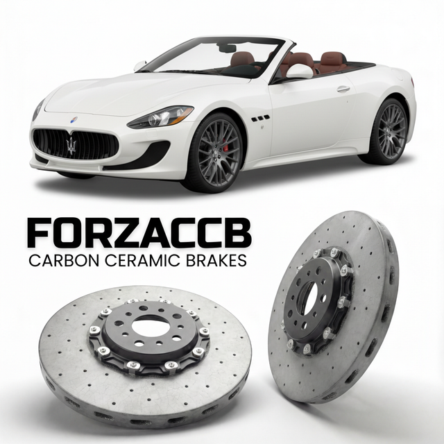 Carbon Ceramic Brake Rotors for Maserati GranCabrio M145 (2010-2019) | CCB OEM Replacement / Conversion Upgrade Kit