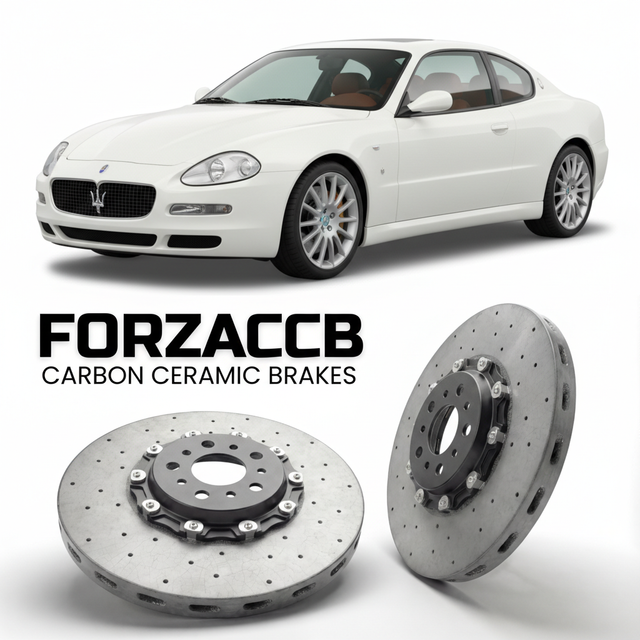 Carbon Ceramic Brake Rotors for Maserati GranSport M138 (2004-2007) | CCB OEM Replacement / Conversion Upgrade Kit