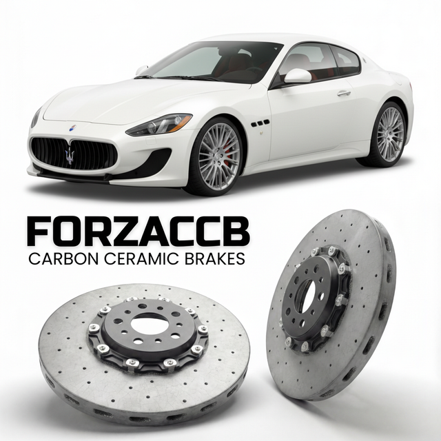 Carbon Ceramic Brake Rotors for Maserati GranTurismo M145 (2008-2019) | CCB OEM Replacement / Conversion Upgrade Kit