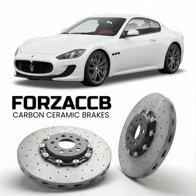 Carbon Ceramic Brake Rotors for Maserati GranTurismo M145 (2011-2019) | CCB OEM Replacement / Conversion Upgrade Kit
