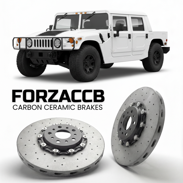 Carbon Ceramic Brake Rotors for Hummer H1 I (2005-2006) | CCB OEM Replacement / Conversion Upgrade Kit