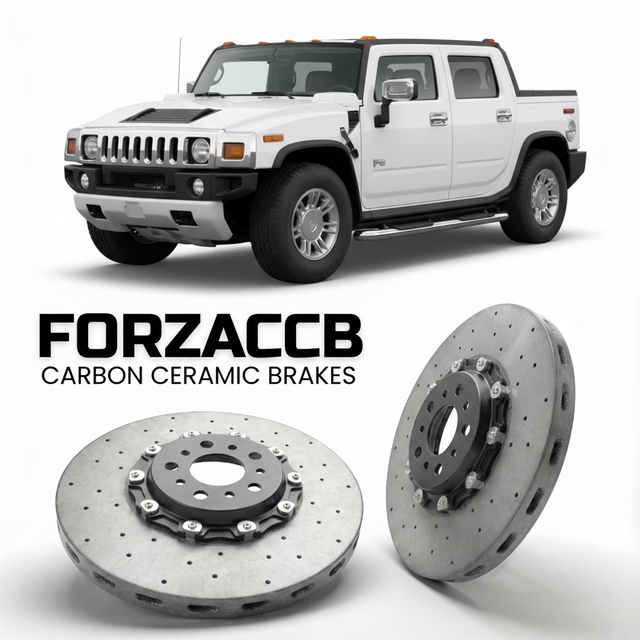 Carbon Ceramic Brake Rotors for Hummer H2 SUT (2005-2009) | CCB OEM Replacement / Conversion Upgrade Kit