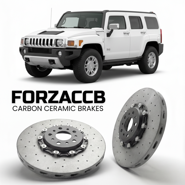 Carbon Ceramic Brake Rotors for Hummer H3 (2005-2010) | CCB OEM Replacement / Conversion Upgrade Kit