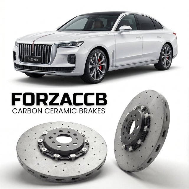 Carbon Ceramic Brake Rotors for Hongqi H9 facelift 2024 (2024+) | CCB OEM Replacement / Conversion Upgrade Kit