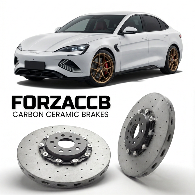 Carbon Ceramic Brake Rotors for BYD Han facelift 2022 (2022-2025) | CCB OEM Replacement / Conversion Upgrade Kit