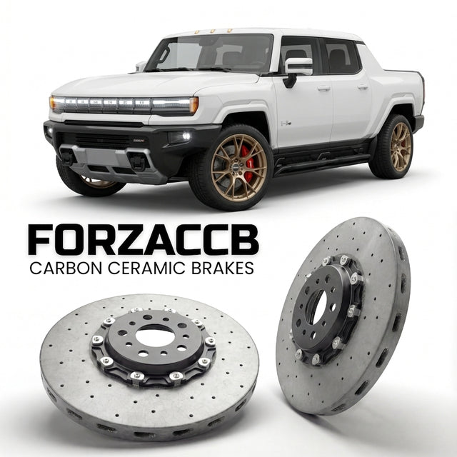 Carbon Ceramic Brake Rotors for GMC Hummer EV Pickup (2021+) | CCB OEM Replacement / Conversion Upgrade Kit
