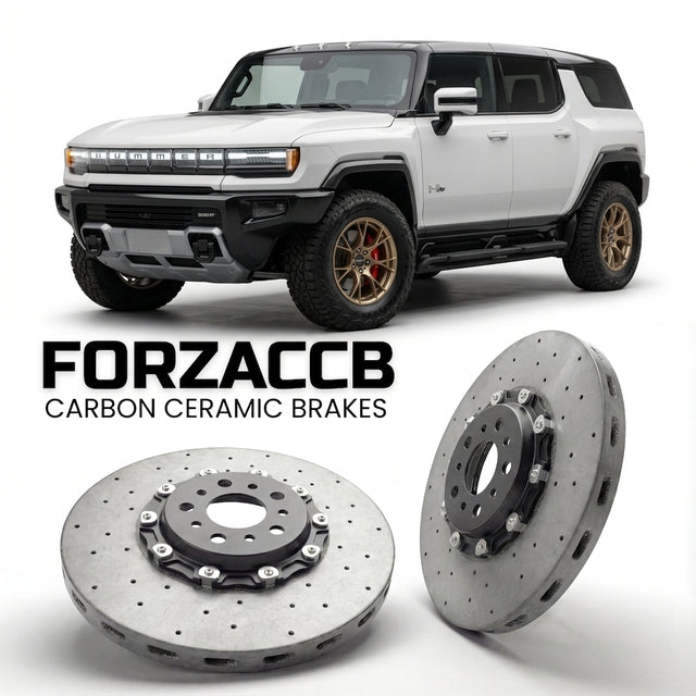 Carbon Ceramic Brake Rotors for GMC Hummer EV SUV (2023+) | CCB OEM Replacement / Conversion Upgrade Kit