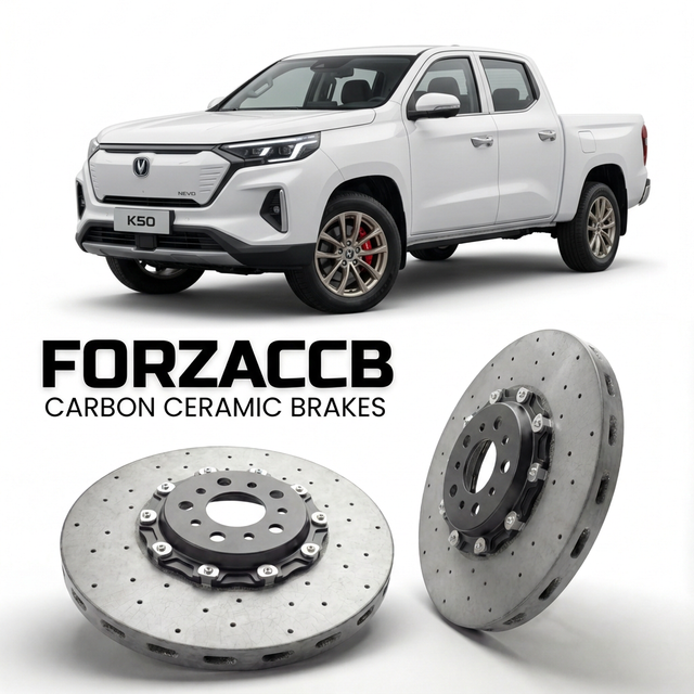 Carbon Ceramic Brake Rotors for Changan Nevo Hunter K50 Standard Box (2025+) | CCB OEM Replacement / Conversion Upgrade Kit