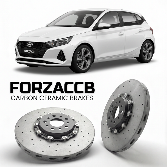 Carbon Ceramic Brake Rotors for Hyundai i20 (2020-2026) | CCB OEM Replacement / Conversion Upgrade Kit