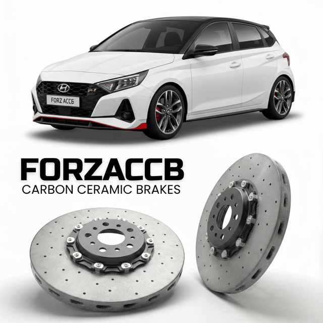 Carbon Ceramic Brake Rotors for Hyundai i20 N Line (2021-2026) | CCB OEM Replacement / Conversion Upgrade Kit