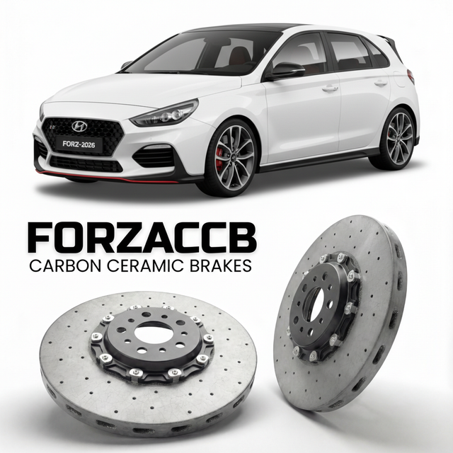 Carbon Ceramic Brake Rotors for Hyundai i30 N (2019-2026) | CCB OEM Replacement / Conversion Upgrade Kit