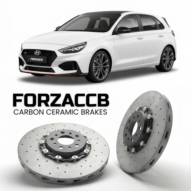 Carbon Ceramic Brake Rotors for Hyundai i30 N Line (2021-2026) | CCB OEM Replacement / Conversion Upgrade Kit