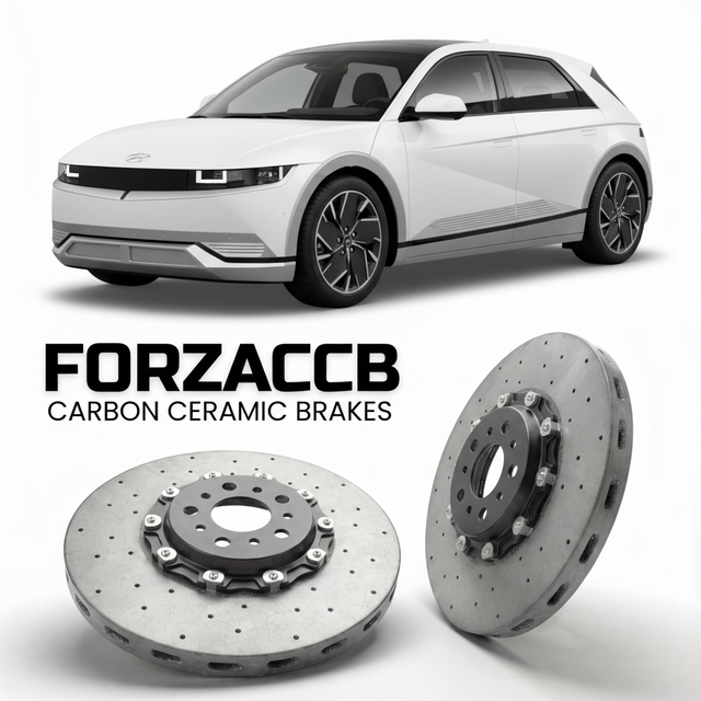 Carbon Ceramic Brake Rotors for Hyundai Ioniq 5 (2022-2026) | CCB OEM Replacement / Conversion Upgrade Kit