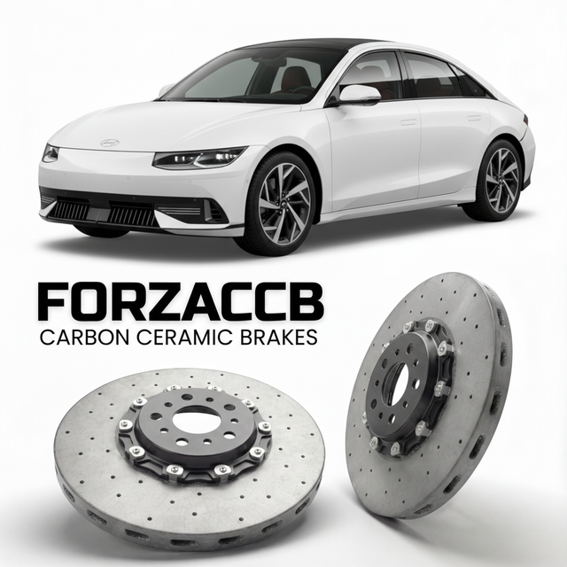 Carbon Ceramic Brake Rotors for Hyundai Ioniq 6 (2023-2026) | CCB OEM Replacement / Conversion Upgrade Kit
