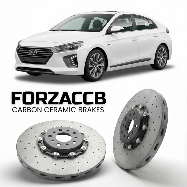Carbon Ceramic Brake Rotors for Hyundai Ioniq Plug-In Hybrid (2019-2022) | CCB OEM Replacement / Conversion Upgrade Kit