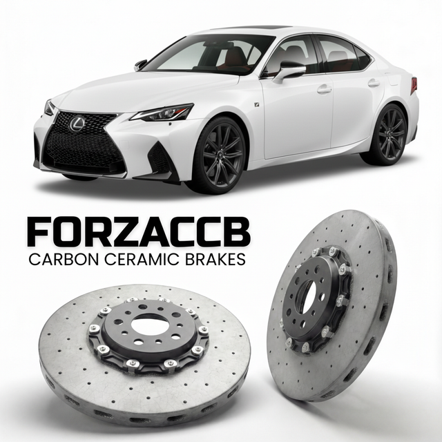 Carbon Ceramic Brake Rotors for Lexus IS 500 XE40 (2022+) | CCB OEM Replacement / Conversion Upgrade Kit