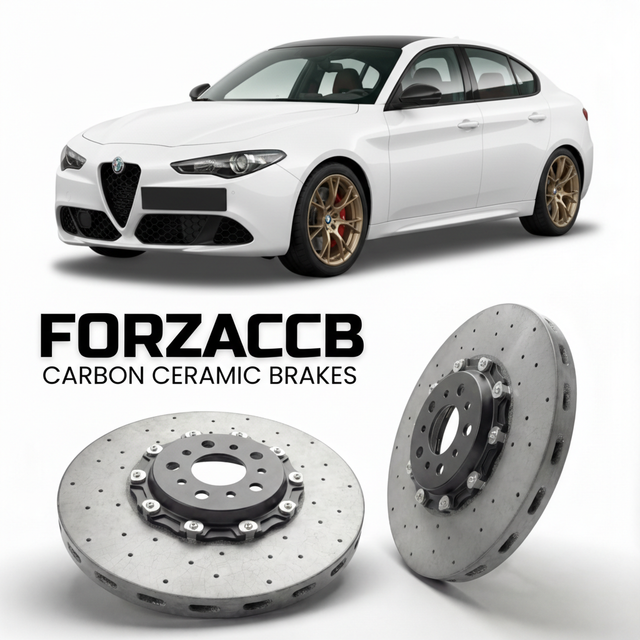Carbon Ceramic Brake Rotors for Alfa Romeo Junior (2024+) | CCB OEM Replacement / Conversion Upgrade Kit