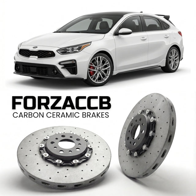 Carbon Ceramic Brake Rotors for Kia K3 Hatchback II (2018-2021) | CCB OEM Replacement / Conversion Upgrade Kit