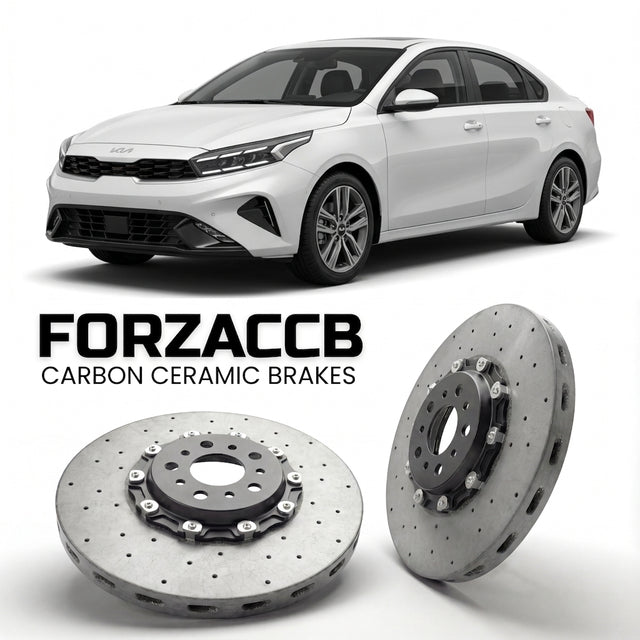Carbon Ceramic Brake Rotors for Kia K3 Sedan II (facelift 2021 (2021-2023) | CCB OEM Replacement / Conversion Upgrade Kit