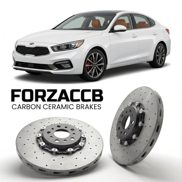 Carbon Ceramic Brake Rotors for Kia K4 (2014-2018) | CCB OEM Replacement / Conversion Upgrade Kit