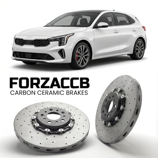 Carbon Ceramic Brake Rotors for Kia K4 Hatch (2025 (2025+) | CCB OEM Replacement / Conversion Upgrade Kit