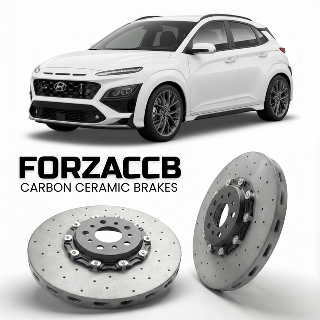 Carbon Ceramic Brake Rotors for Hyundai Kona N Line (2024-2026) | CCB OEM Replacement / Conversion Upgrade Kit