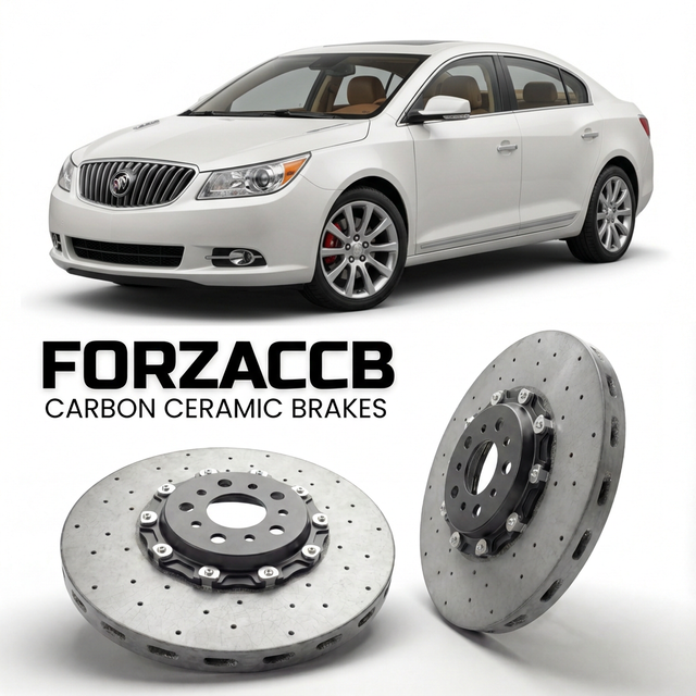 Carbon Ceramic Brake Rotors for Buick LaCrosse II (2009-2013) | CCB OEM Replacement / Conversion Upgrade Kit
