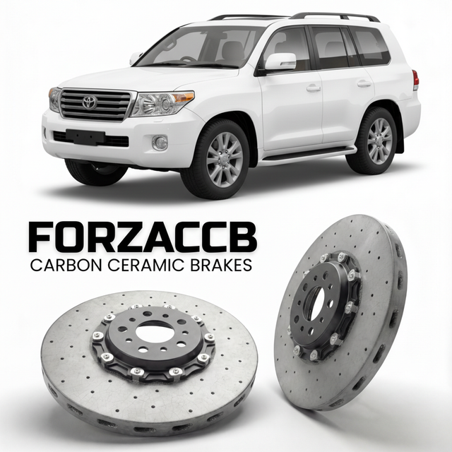 Carbon Ceramic Brake Rotors for Toyota Land Cruiser 200 J200 (2007-2021) | CCB OEM Replacement / Conversion Upgrade Kit
