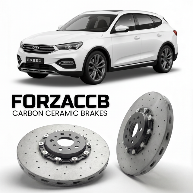 Carbon Ceramic Brake Rotors for Exeed LX Zhuifeng, facelift 2022 (2022-2023) | CCB OEM Replacement / Conversion Upgrade Kit