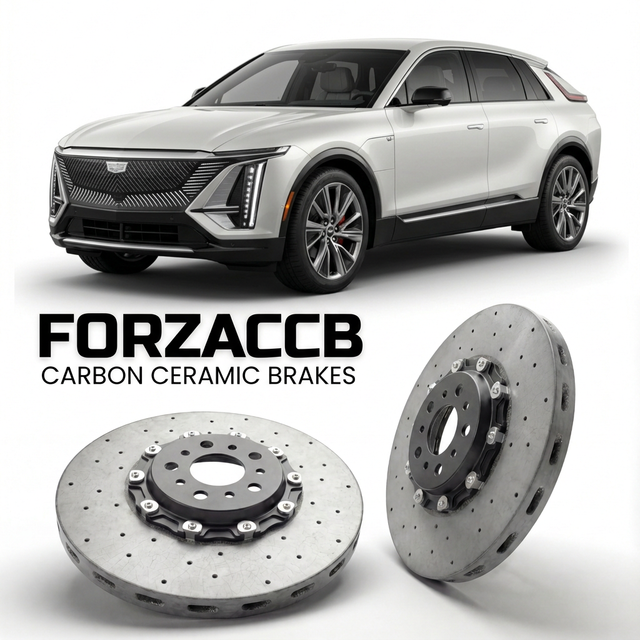 Carbon Ceramic Brake Rotors for Cadillac LYRIQ (2022+) | CCB OEM Replacement / Conversion Upgrade Kit