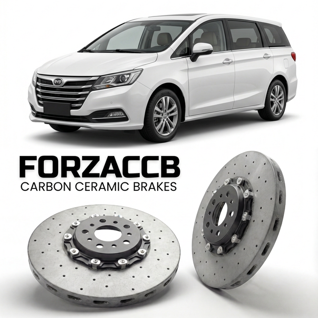 Carbon Ceramic Brake Rotors for BYD M6 facelift 2013 (2013-2017) | CCB OEM Replacement / Conversion Upgrade Kit