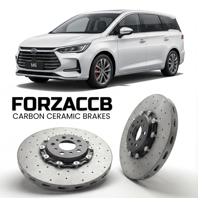 Carbon Ceramic Brake Rotors for BYD M6 2024 (2024+) | CCB OEM Replacement / Conversion Upgrade Kit