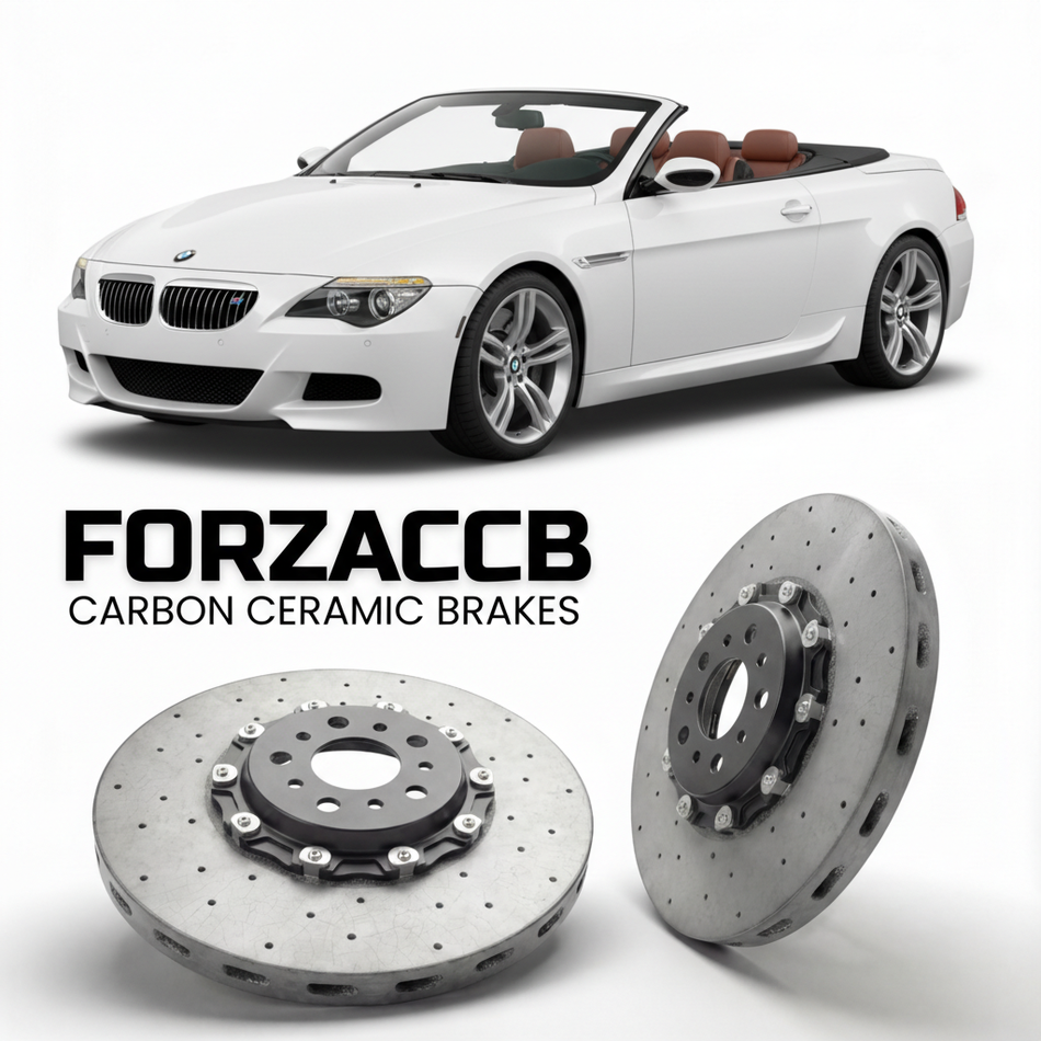 Carbon Ceramic Brake Rotors for BMW M6 Convertible E64 (2006-2010) | CCB OEM Replacement / Conversion Upgrade Kit