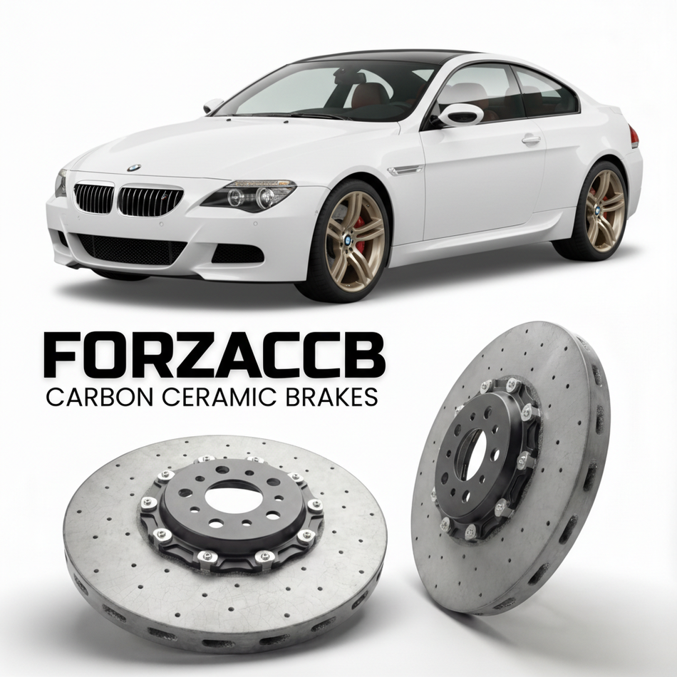 Carbon Ceramic Brake Rotors for BMW M6 Coupe E63 (2005-2010) | CCB OEM Replacement / Conversion Upgrade Kit