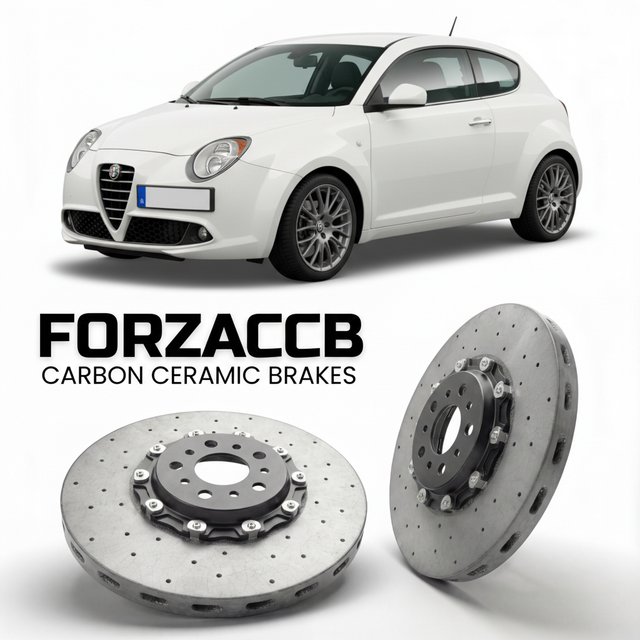 Carbon Ceramic Brake Rotors for Alfa Romeo MiTo (2008-2013) | CCB OEM Replacement / Conversion Upgrade Kit