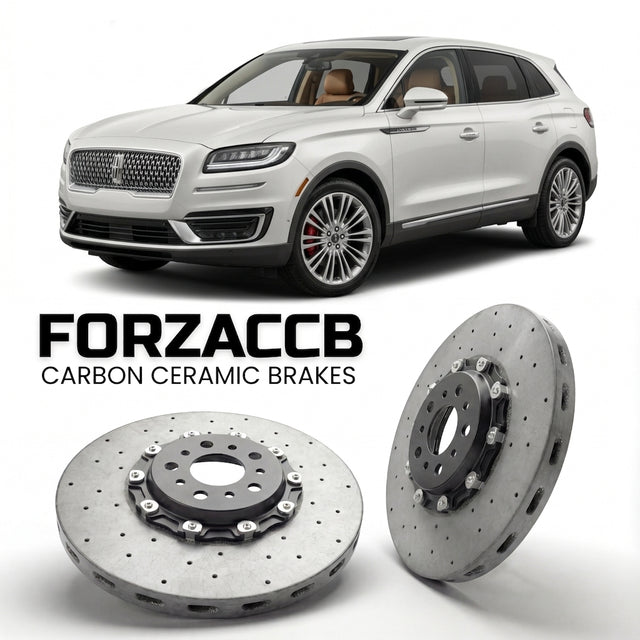 Carbon Ceramic Brake Rotors for Lincoln MKX II (2015-2018) | CCB OEM Replacement / Conversion Upgrade Kit