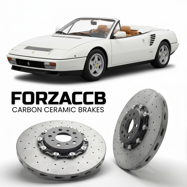 Carbon Ceramic Brake Rotors for Ferrari Mondial T Cabriolet (1989-1993) | CCB OEM Replacement / Conversion Upgrade Kit