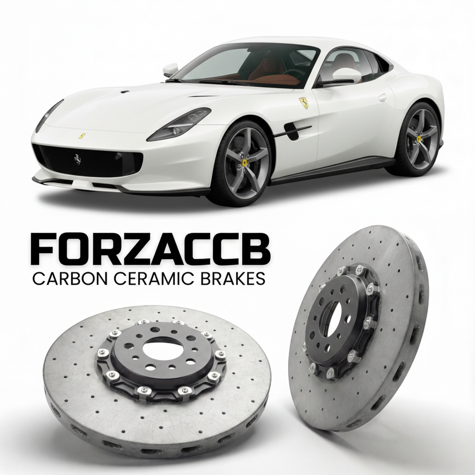 Carbon Ceramic Brake Rotors for Ferrari Monza SP1 (2019-2022) | CCB OEM Replacement / Conversion Upgrade Kit