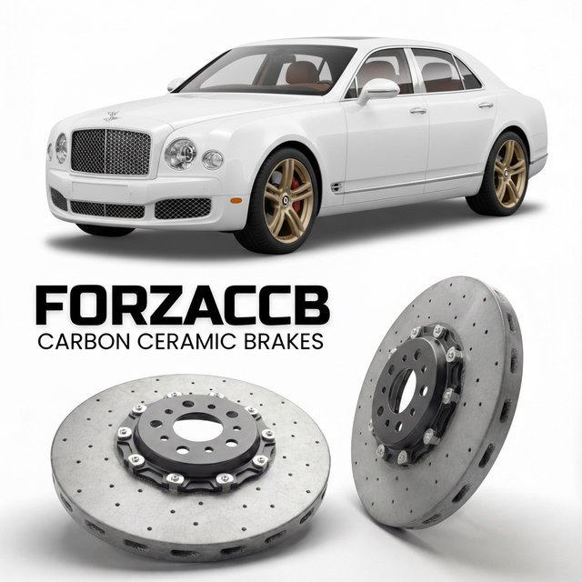 Carbon Ceramic Brake Rotors for Bentley Mulsanne II (2010-2016) | CCB OEM Replacement / Conversion Upgrade Kit