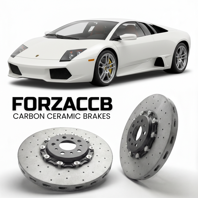 Carbon Ceramic Brake Rotors for Lamborghini Murcielago LP640 (2006-2010) | CCB OEM Replacement / Conversion Upgrade Kit